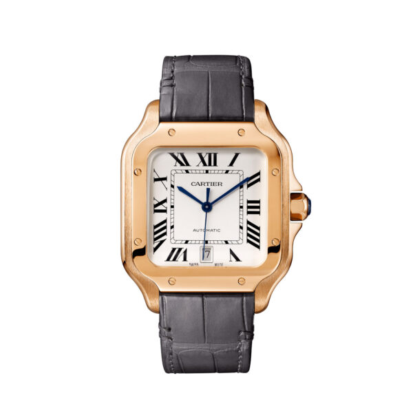 Santos de Cartier 39 mm Rose Gold Dial Date