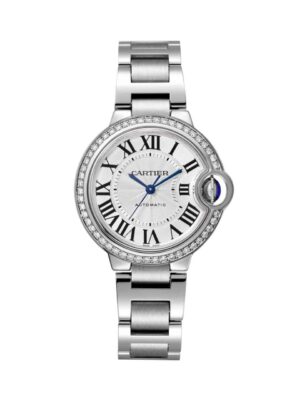 Cartier Ballon Bleu 33mm Automatic Stainless Steel and Diamond