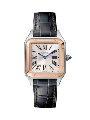 Cartier Santos Dumont 27.5 mm Rose Gold Leather Strap