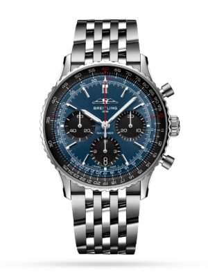 Breitling Navitimer Chronograph 43mm Dark Blue Dial Black Subdial BLS