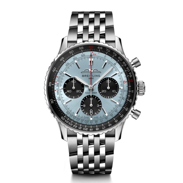 Breitling Navitimer Chronograph 43mm Ice Blue Watch BLS