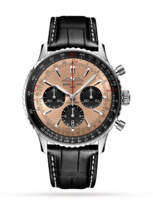 Breitling Navitimer B01 Chronograph 43mm Copper Watch Orange Dial