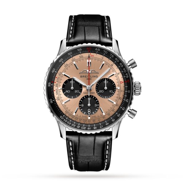 Breitling Navitimer B01 Chronograph 43mm Copper Watch Orange Dial