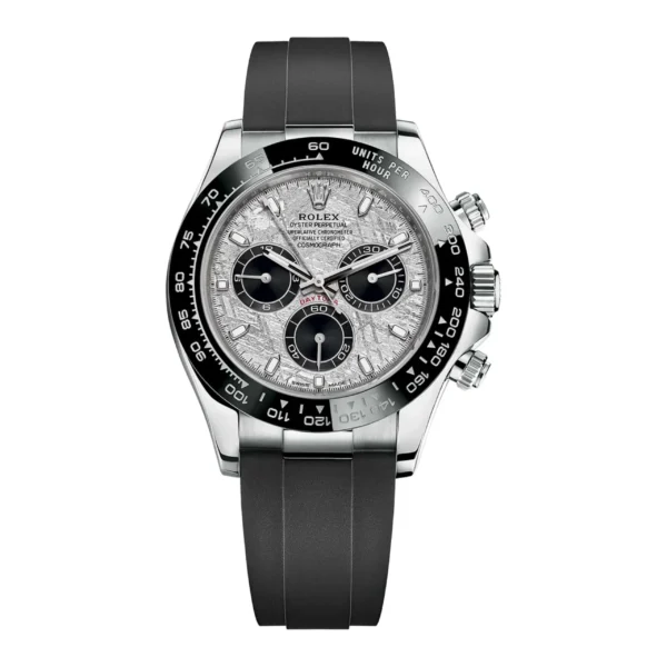 Rolex Cosmograph Daytona Meteorite Dial White Gold Oysterflex Men's Watch 116519LN By Clean Factory