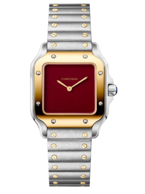 Iconic Cartier Santos Burgundy 1:1 Best Edition Red Dial 27mm