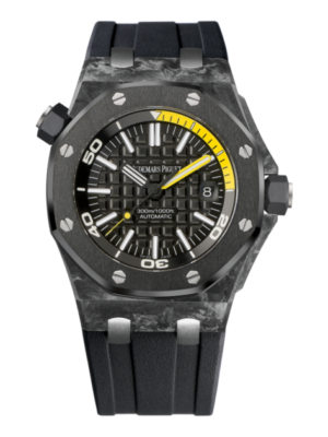 Audemars Piguet Royal Oak Offshore Diver 15706 Forged Carbon Black Dial 42mm